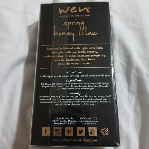 Wen by Chaz Dean Spring Honey Lilac EDP 3.4oz NIB SEALED Limited Edition scent - Picture 5 of 7